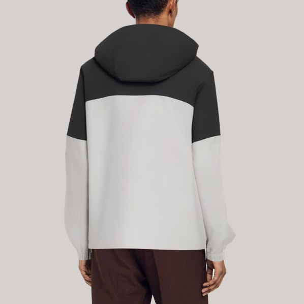 Casual waterproof hooded men's windbreaker