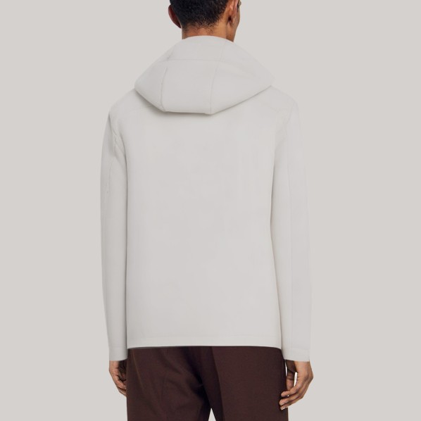 Outdoor hooded loose-fitting men's windbreaker