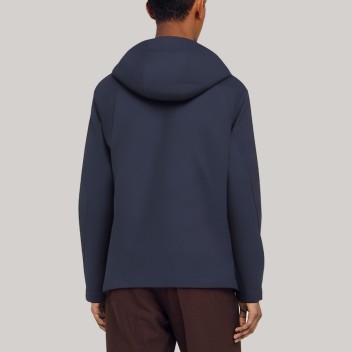 Casual hooded loose-fitting men's windbreaker