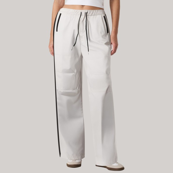 Loose-fitting side-striped women's windproof pants