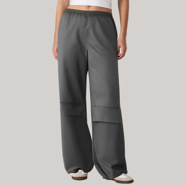 Elastic waist loose women's windproof pants