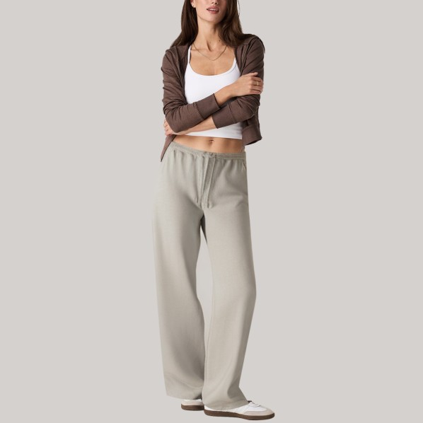 Casual side zipper loose-fitting women's windproof pants
