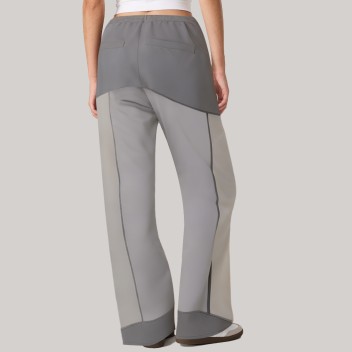 Lightweight color-blocked women's windproof pants